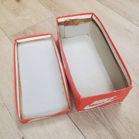 Vintage 1984 Nike Rebound Shoe Box ONLY Orange White Swoosh Retro READ 80s 8406 - Picture 13 of 15